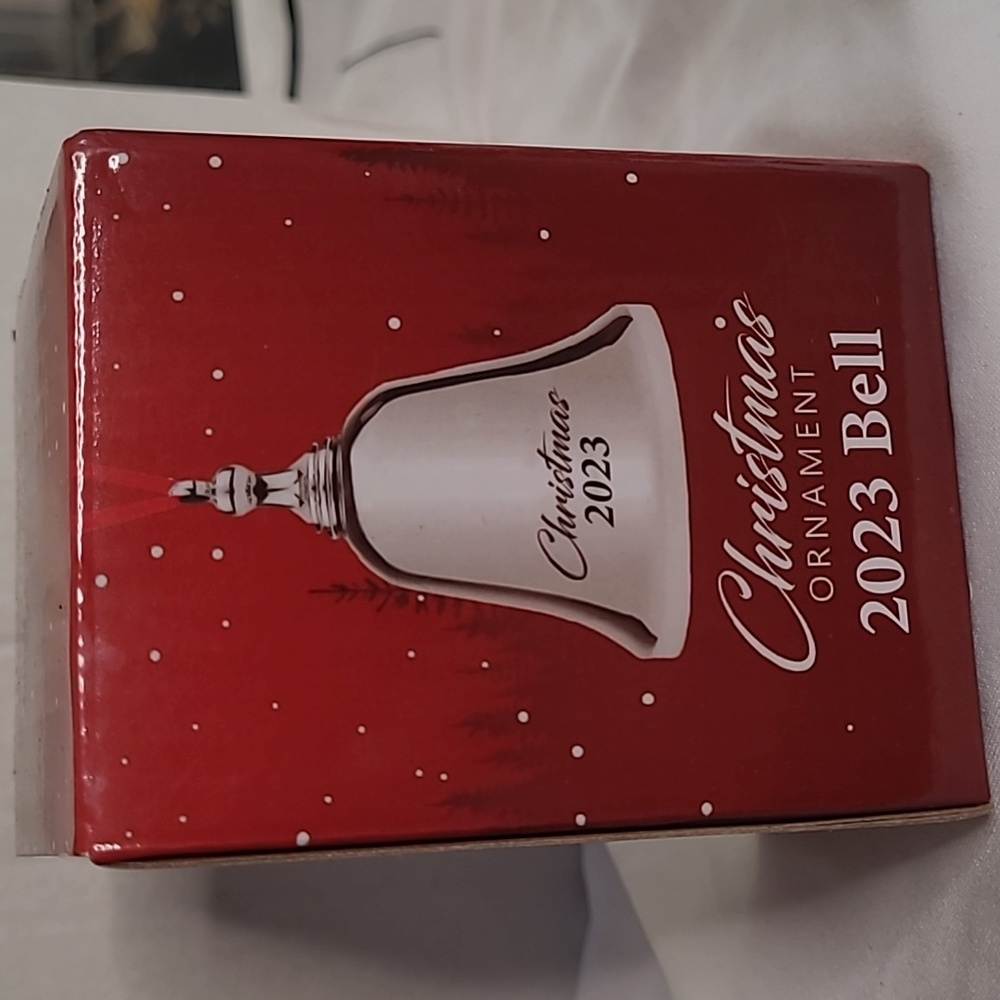 New in box! 2023 Silver bell Christmas collectible hanging ornaments set of 6